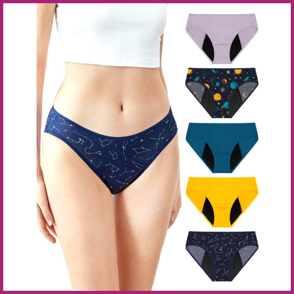 Modal Period Panties Bikini Style Leak-Proof Underwear For Women